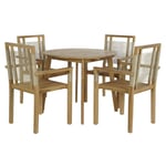 Spisebordsæt med 4 stole 90 x 90 x 75 cm 100 x 100 x 76 cm