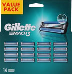 Value Pack 16 Lames GILLETTE MACH3 Recharge Rasoir Rasage Gilette Mach 3 Match 3