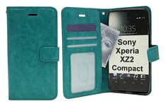 Crazy Horse Wallet Sony Xperia XZ2 Compact (H8324) (Turkos)