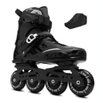 Sljj Outdoor Adults And Children's Inline Skates High-performance Boys And Girls Roller Skates Comfortable Breathable Men And Women Single Row Skates Black/white