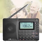 Radio AM FM SW Portable Radio, FM Speaker Digital Recorder with Bluetooth Speaker, Rechargeable, Large Buttons, Support USB, TF Card, Sleep Time, Gift for Parents