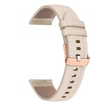 Läderarmband för smartklocka till HUAWEI WATCH GT 4 41mm/Garmin Venu 3S/Venu 2S Armband Roséguld Spänne 18mm Armband Armband Läder Aprikos Leather Apricot 18mm Venu 2S