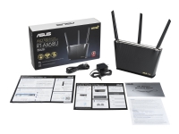 ASUS RT-AX68U AX2700 AiMesh, Wi-Fi 6 (802.11ax), Kaksitaajuus (2,4 GHz/5 GHz), Ethernet LAN, Musta, Pöytäreititin