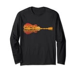 Guitar Lake Shadow Moonlight Guitar Player Rock Music Lover Long Sleeve T-Shirt