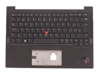 Sunrex - Erstatningstastatur for bærbar PC - med Trackpoint, UltraNav - bakbelysning - Sveitsisk - med toppdeksel - for ThinkPad X1 Carbon Gen 10 21CB, 21CC