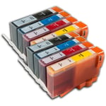 HP 364 XL Set Dubbelt (8-pack) Svart/Cyan/Magenta/Gul. Kompatibla bläckpatroner (ej HP original). Fri frakt.