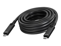 Vision - Usb-Kabel - 24 Pin Usb-C (Hane) Till 24 Pin Usb-C (Hane) - Usb 3.2 Gen 1 / Displayport 2.1 - 3 A - 10 M - Active Optical Cable (Aoc), Usb Power Delivery (60W), 4K60hz Stöd - Svart