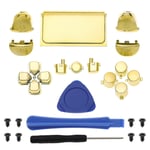24x Full Set Buttons Repair Kit for PS4 Pro 040 Controller with Tools Gold