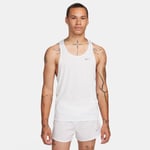 Nike Dri-FIT Fast Singlet XL för män - Vit löparsinglet med hög andningsförmåga och komfort