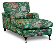 Skånska Möbelhuset Howard Spirit divanfåtölj i blommigt tyg - Eden Parrot Green