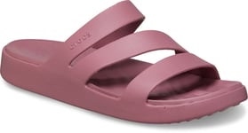 Crocs Womens Wedge Sandals Getaway Strappy Slip On pink UK Size 6
