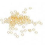 Infinity Hearts Split Ring Iron Gold 5x0,7mm - 100 stk.