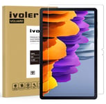 ivoler Screen Protector for Samsung Galaxy Tab S7 11 inch (T870 / T875 / 876B) / Samsung Galaxy Tab S8, Tempered Glass Film, [9H Hardness] [Anti-Scratch] [Bubble Free] [Crystal Clear]