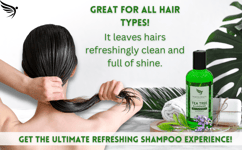 Tea Tree Anti Dandruff Shampoo - Made In UK For Dry Itchy Flaky Scalp Hair 2 Pcs