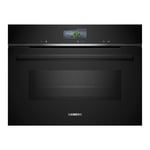 Siemens iQ700 Built-In Combination Microwave Oven - Black CM736G1B1B