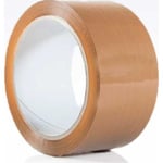 36 st Roliba packtejp, pvc, brun, 33 my, 50 mm x 66 m