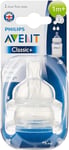 Philips Avent Baby Bottle Classic+ Teat | Slow |1m+| 2Pk