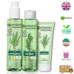 Garnier Organic Essentials Gel Face Wash Moisturiser Toner Care Cleanse Gift Set