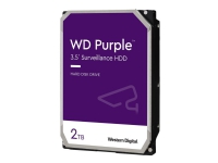 WD Purple Surveillance WD23PURZ - Hårddisk - 2 TB - intern - 3,5 - SATA 6Gb/s - buffert: 64 MB