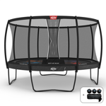 Studsmatta BERG Champion Grå 430 Airflow PRO LEVELS + skyddsnät Deluxe