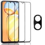 2-Pack Xiaomi Redmi 13C Skärmskydd & 1-Pack linsskydd - Härdat Glas 9H - Super kvalitet 3D