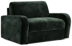 Jay-be Jay-Be Deco Velvet Love Chair Sofa Bed - Dark Green