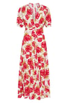 Bellavista Midi Dress - Isadora Floral Red