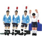 TIPP-KICK Classiques – Uruguay, Champions de la Coupe du Monde 1930 – Le Set de Joueur de Football de Table avec Les Kicker, Top-Kicker, Star-Kicker et Gardien de But I Accessoires I Figurines Foot
