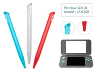 3 Pen Stylus Red Blue White for New Nintendo 2DS XL/LL Plastic Replacement Parts