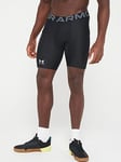 UNDER ARMOUR Men's Training HeatGear&reg;  Armour Shorts - Black/White, Black/White, Size L, Men