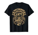 The Man Myth Legend December 1977 47th Old Birthday Gifts T-Shirt