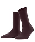 FALKE Women's Sensitive London W SO Cotton With Soft Tops 1 Pair Socks, Red (Barolo 8596) new - eco-friendly, 2.5-5