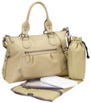 OiOi Tote Slouch - olive leather