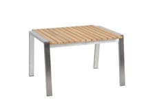 Naos sidobord 60x60 H40 cm - teak/stainless steel