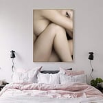 Nude Photograph Painting Print Body Art Wall Art Canvas Pictures For Living Room Decoration Bedroom Posters And Prints Beer Bar At8312 50X60Cm Without Frame