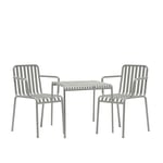 HAY - Palissade matgrupp med bord& 2 karmstolar sky grey - Matgrupper utomhus - Ronan & Erwan Bouroullec