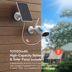 ANRAN Wireless Security Camera System PTZ WIFI Outdoor Home CCTV Battery Solar