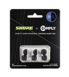 Shure Comply Foam Sleeves 100 Series - Replacement Memory Foam Tips for Shure Sound Isolating Earphones - 6 Pack (3 Pairs), Large (EACYF1-6L)