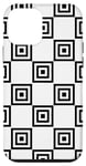 Coque pour iPhone 12 mini Black-White Classic Memphis Tile Square Chessboard Pattern