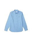 Lacoste Men's CH2573 Woven Shirts, Overview/Flour, 38