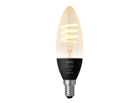 Philips Hue White ambiance - LED-filamentlyspære - form: stearinlys - E14 - 4.4 W (ekvivalent 30 W) - klasse G - kjølig dagslys / varmt hvitt lys - 2200-4500 K