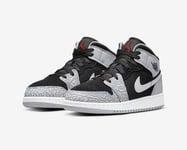 NIKE AIR JORDAN 1 MID SE (GS) ,Elephant Print' SIZE UK 5.5 EUR 38.5 (DM6216 016)