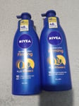2 X NIVEA Firming Body Lotion Q10 + Vitamin C (400ml), Cream 