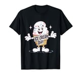 Ice Cream Day Cartoon Character Ice Cream Girl Ice Cream Mom T-Shirt
