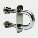 Comstedt Stainless Stävögla med täckplatta, klass 3, rostfritt syrafast stål (A4 / AISI 316, marinklass), M12 x 48 mm, 122 mm