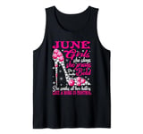 June Girl Like a Boss in Control diamond shoes Funny girl Tank Top