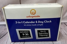 Dementia SEN Aid 2-in-1 Calendar & Day Clock by Unforgettable LAST STOCK!!!!!!!!