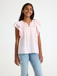 Lindex Blus med volang
