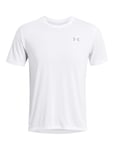 Ua Streaker Splatter Ss Sport T-shirts Short-sleeved White Under Armour