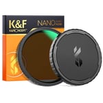 K&F Concept 67mm Variable ND2-32 Filter with Cap, Adjustable ND2~ND32 Neutral
